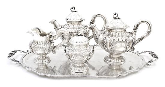 An Italian Silver Tea and Coffee
