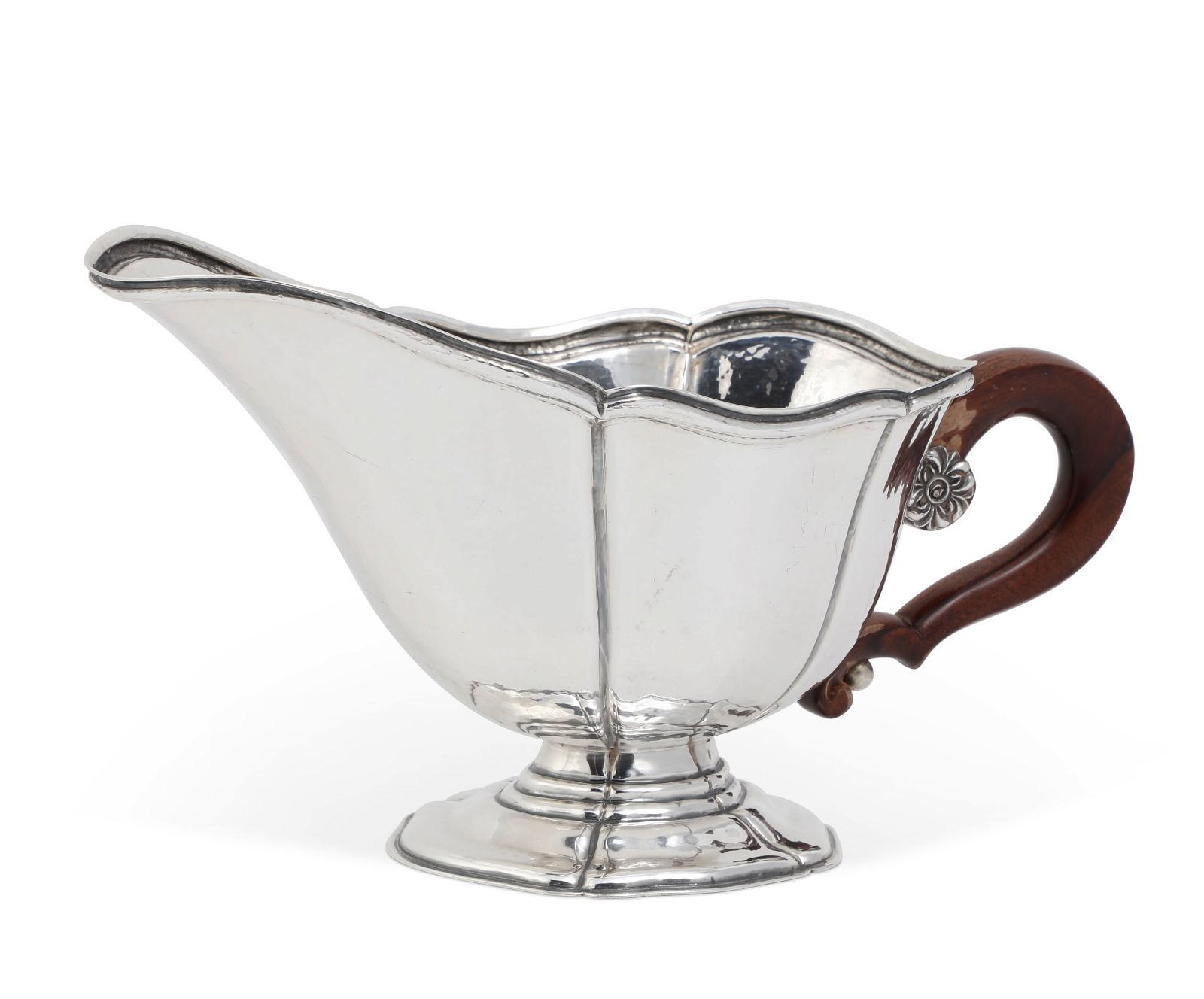 AN ITALIAN STERLING SILVER SAUCE