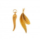 AN ITALIAN TALISMAN & FEATHER