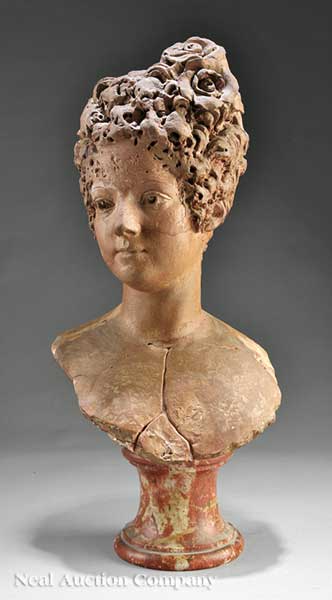 An Italian Terracotta Bust of a