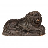 AN ITALIAN TINTED TERRACOTTA M