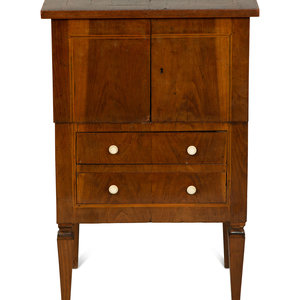 An Italian Walnut Commodino 20th