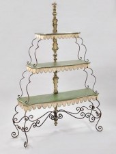 An Italian Wrought Iron, Tole