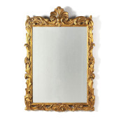 AN ITALIANATE CARVED AND GILT