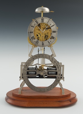 An Ithaca Calendar Skeleton Clock