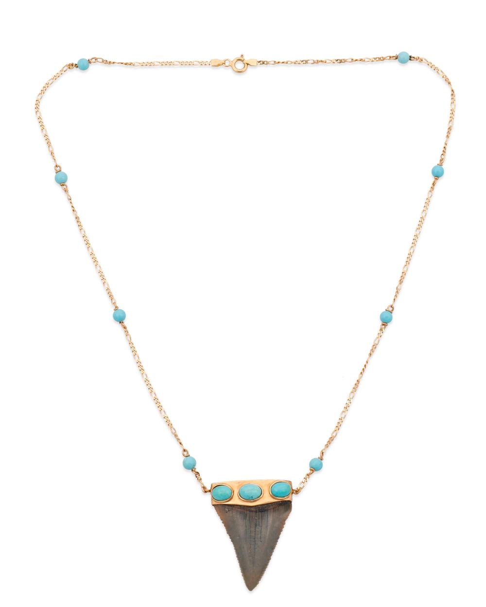 AN IVANA CELLA SHARK TOOTH AND