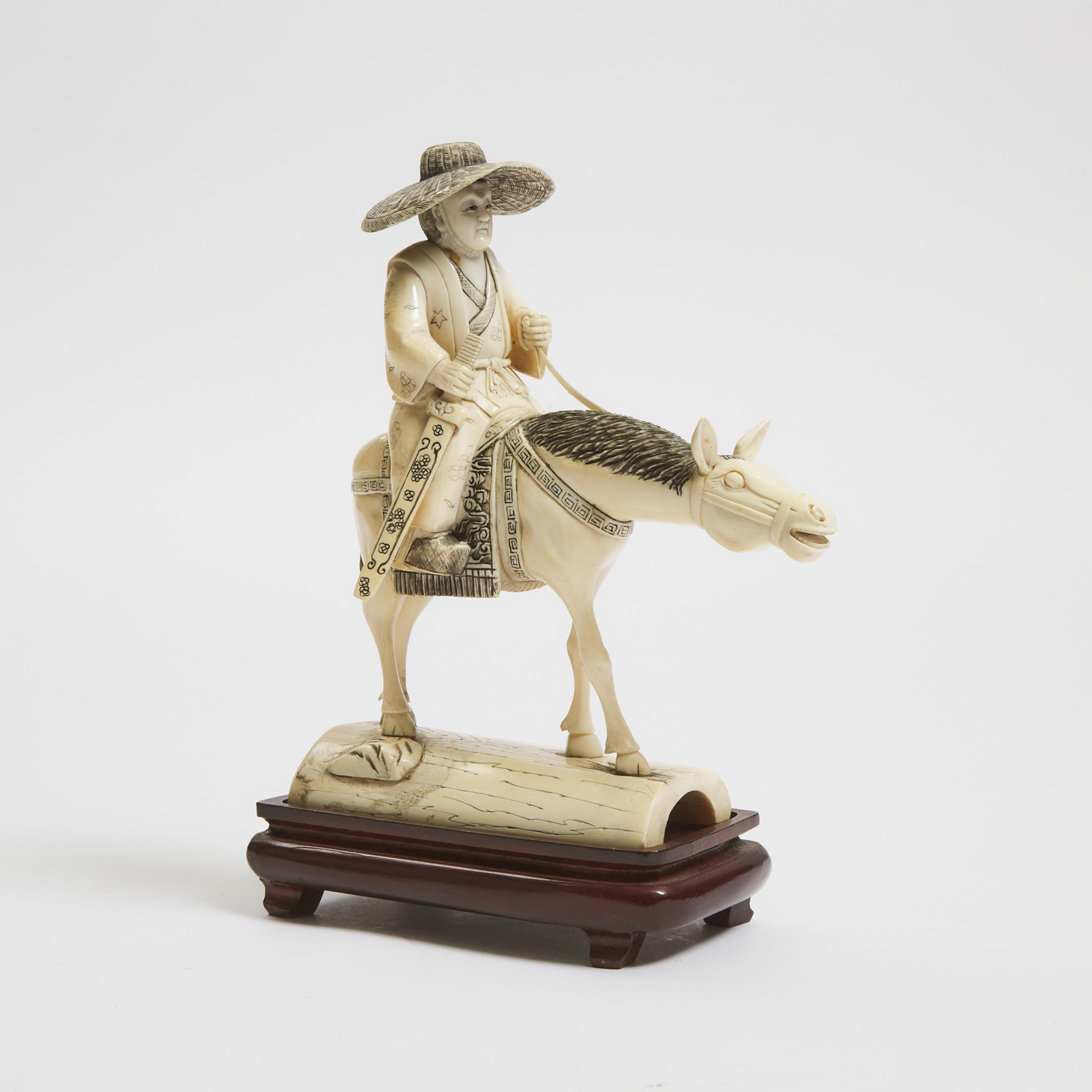 An Ivory Carving of a Horse