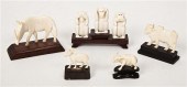 An Ivory Carving of Three Monk