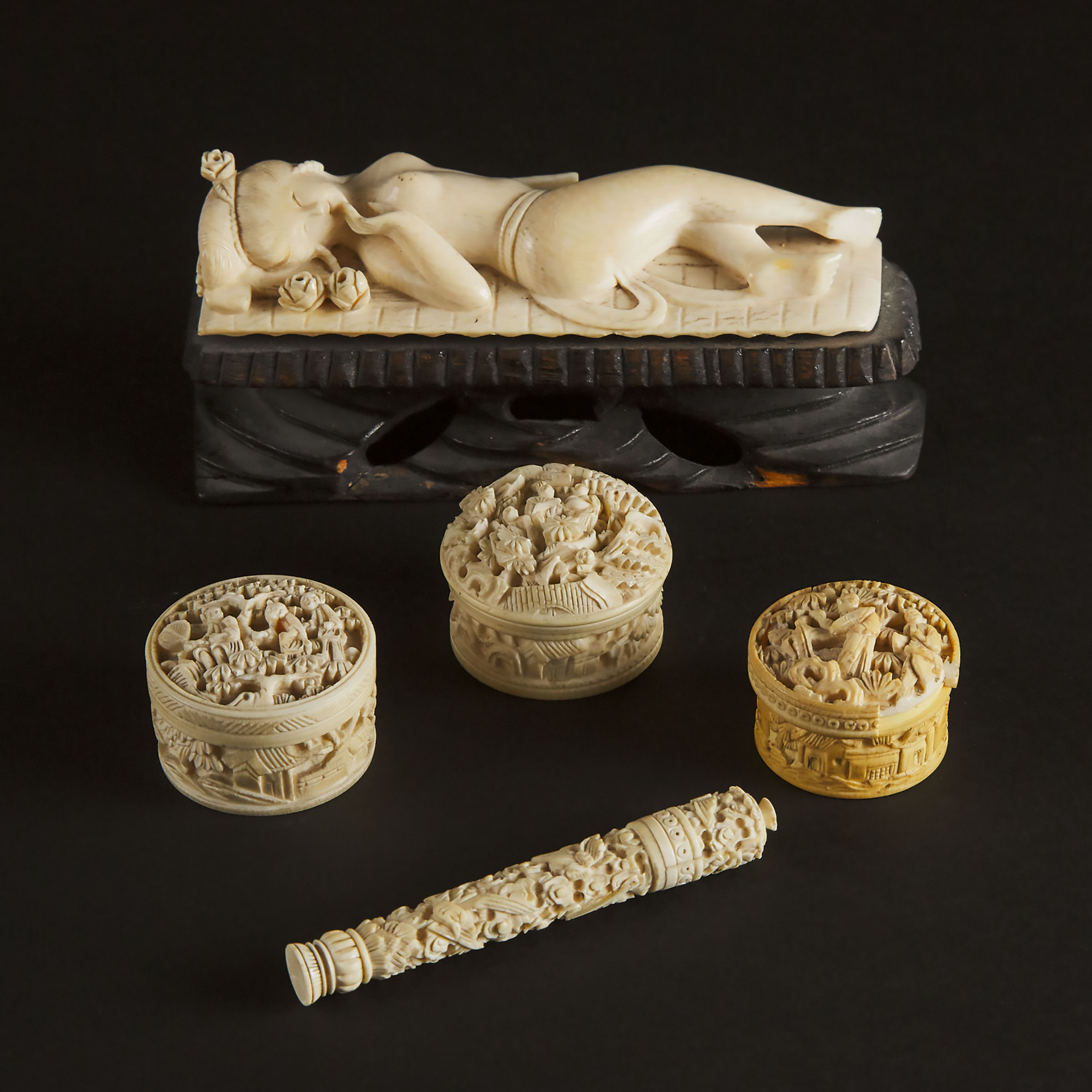 An Ivory 'Doctor's Doll' Figure,