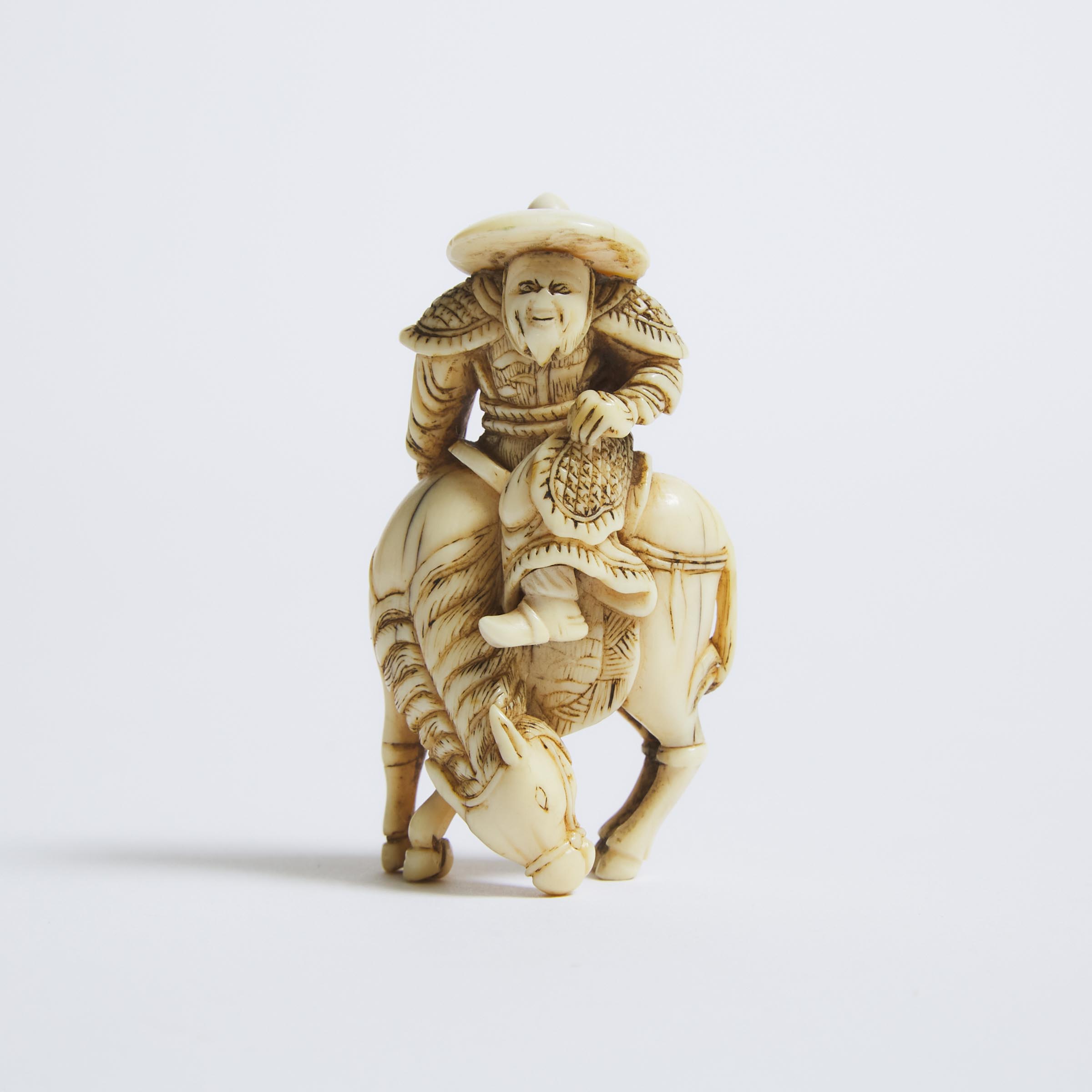 An Ivory Netsuke of a Foreign