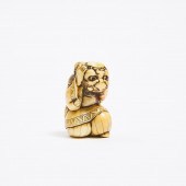 An Ivory Netsuke of a Karako (