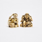 An Ivory Netsuke of Gama Senni
