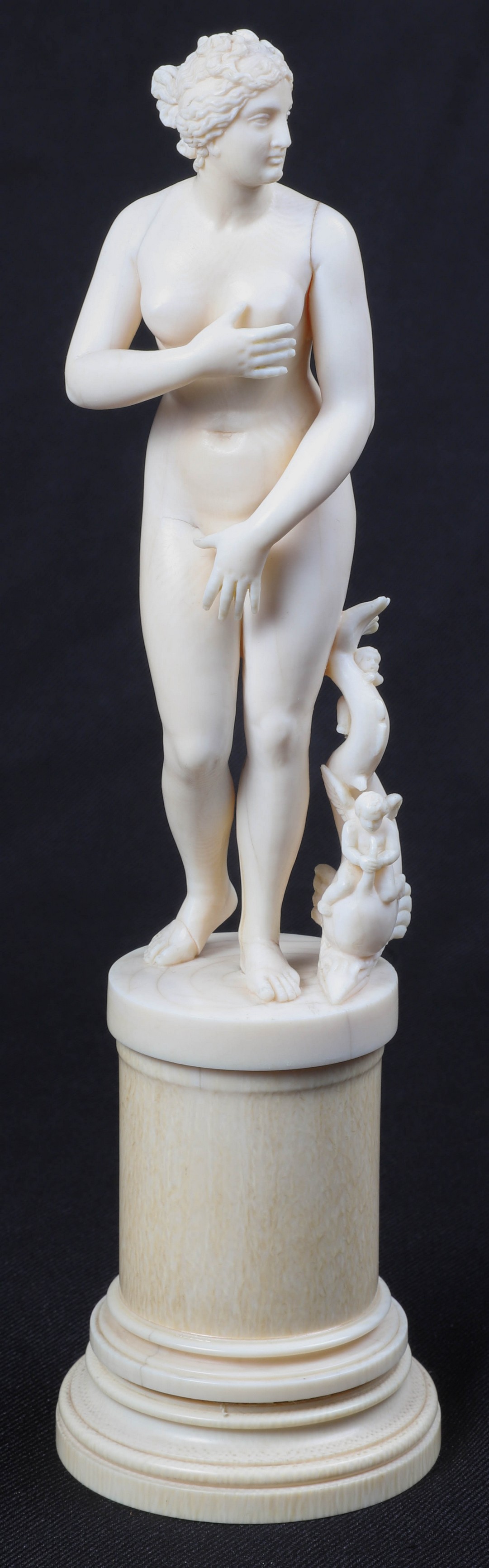 An ivory nude of a Greek woman,