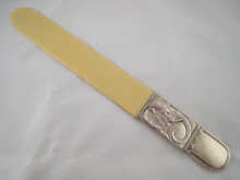 An ivory page turner the silver