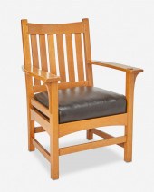 AN L. & J.G. STICKLEY OAK ARMC