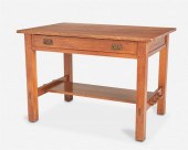 AN L. & J.G. STICKLEY OAK LIBR