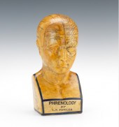 An L.N.Fowler Phrenology Bust