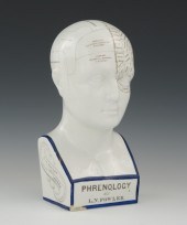 An L.N.Fowler Phrenology Bust