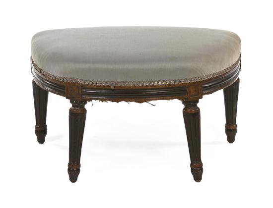 An Louis XVI Style Ottoman having a
