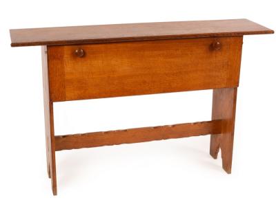 An oak Arts & Crafts side