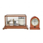 An oak barograph, early 20th c