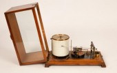 An oak cased barograph, 31cm