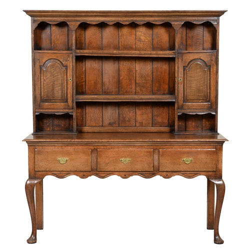 An oak dresser, early 19th c and