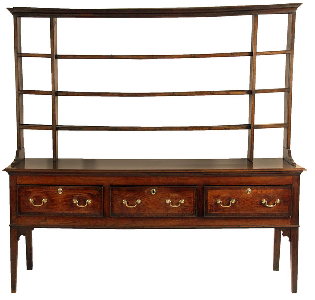 An oak dresser the associated