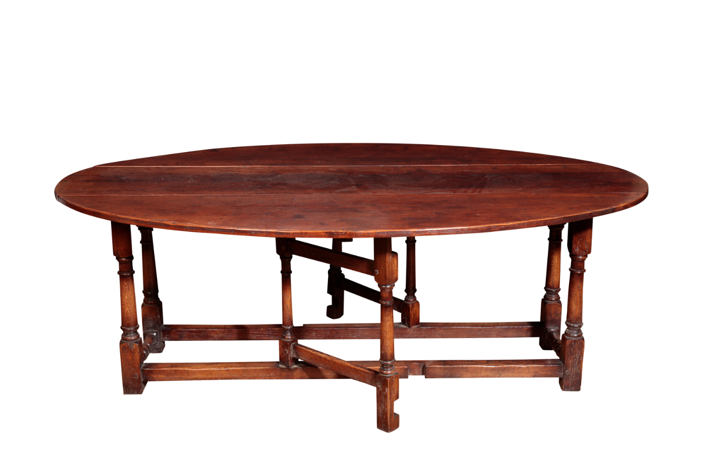 AN OAK GATELEG WAKE TABLE, early