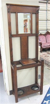 AN OAK HALLSTAND English early