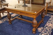AN OAK LIBRARY TABLEAN OAK LIB