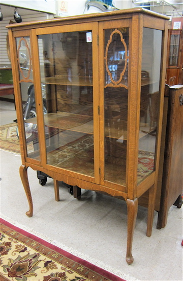 AN OAK QUEEN ANNE REVIVAL CHINA