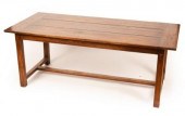 An oak refectory type table, b
