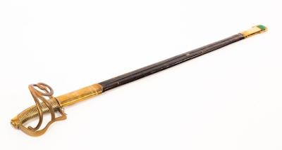 An Officer's dress sword, the