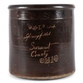 An Ohio Albany Slip Stoneware