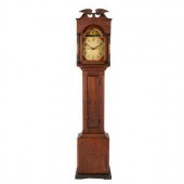 An Ohio Red-Painted Case Clock