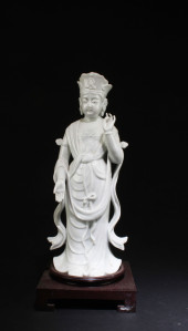 AN OLD CHINESE BLANC DE CHINES