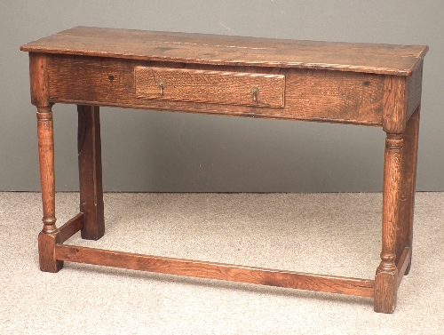 An old oak sidetable of ''17th