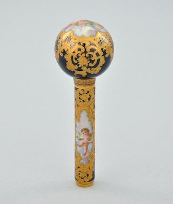 An Old Paris Porcelain Parasol