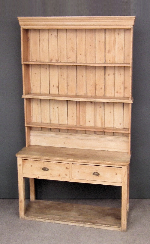 An old pine kitchen dresser the