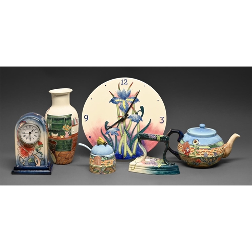An Old Tupton Ware vase and five