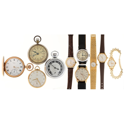 An Omega gold plated keyless