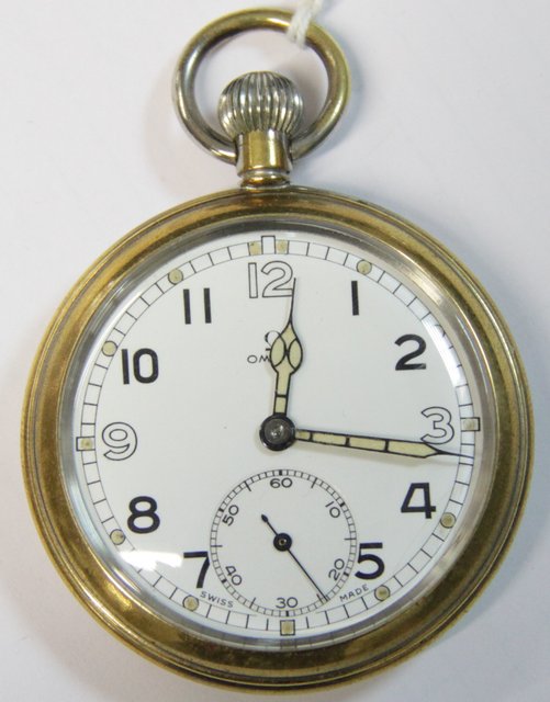 An Omega pocket watch with