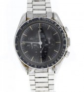 AN OMEGA STAINLESS STEEL CHRON