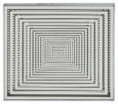 AN OP-ART-STYLE WALL MIRRORAn