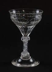 AN OPAQUE TWIST SWEETMEAT GLAS