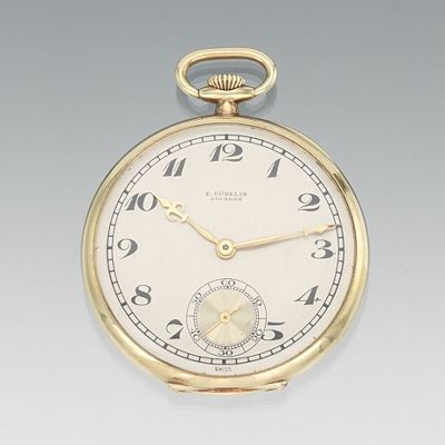 An Open Face E. Gubelin Lucerne 14k