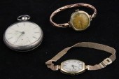 An open face pocket watch by J