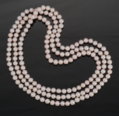 An Opera Length Strand of Pink