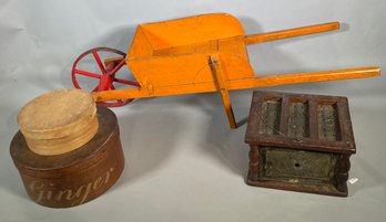 An orange pained child’s size